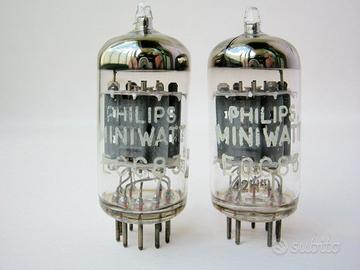 ECC83 Philips Miniwatt Heerlen coppia matched NOS