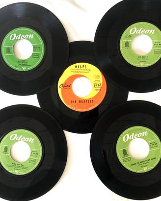 THE BEATLES - 5 VINILI 45 GIRI