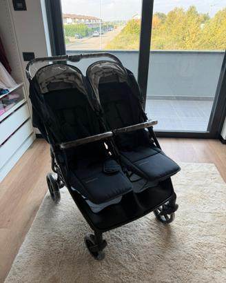 Passeggino gemellare MAST Twin X piu parapioggia