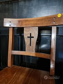 SEDIA DA CHIESA INGINOCCHIATOIO 