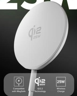 CARICABATTERIE WIRELESS MAGNETICO  Q2.2  25W