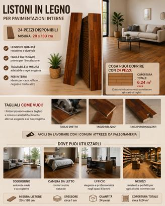 LISTONI IN LEGNO