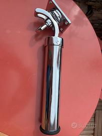 Portacanna barca inox