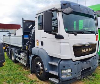 Man TGS 26.360 ribaltabile con gru Bonfiglioli