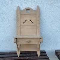 Mensola- svuota tasche in legno stile rustico