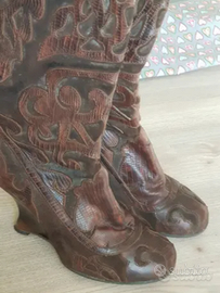 Stivali "Roberto Botella" vera pelle, n. 37