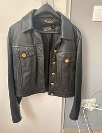 Giacca in pelle Versace originale TG 38