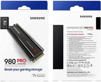 Samsung 980 PRO SSD M.2 with Heatsink 1TB PCIe