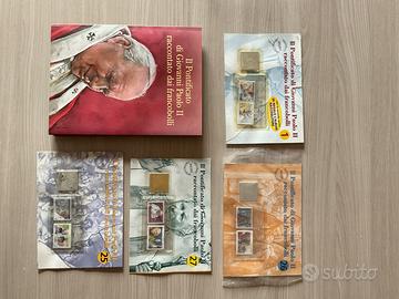 Serie francobolli pontificato giovanni paoli II