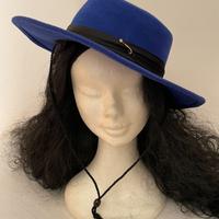 Cappello Blu Royal 100% Lana