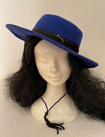 Cappello Blu Royal 100% Lana