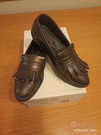 Scarpe Geox donna mocassino con frange n.36