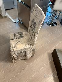 4 sedie moderne comode con fodere incluse