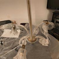 Lampadario Vintage Vetro di Murano Tulipano