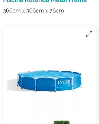Piscina intex diametro 3,66 m x 76 cm altezza