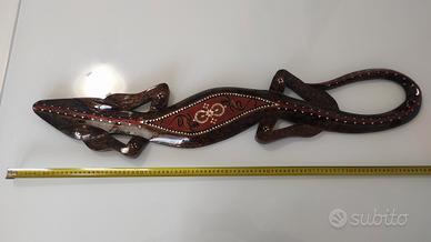 Collezione di gechi in legno 