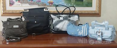 Lotto 5 borse Firmate NUOVE (benetton, carpisa, ad