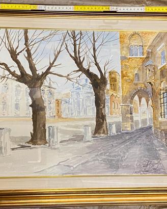 Quadro Mantova Palazzo Ducale e piazza Sordello