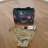 costume d&g uomo oro originale nuovo con catellino