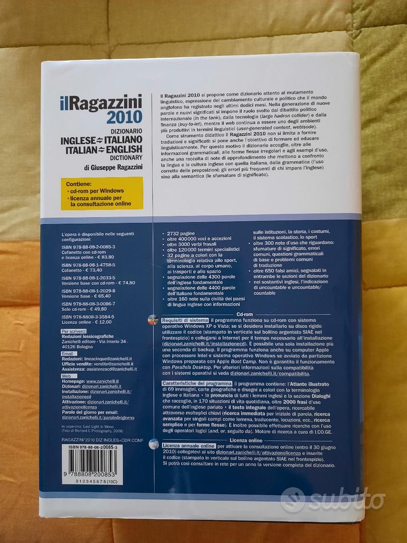 Dizionario bilingue inglese-italiano il Ragazzini - Libri e Riviste In  vendita a Brescia