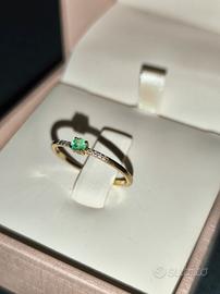 Anello Stroili Solitario con Smeraldo 