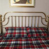 Testiera e pediera letto matrimoniale in ottone 