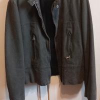 giubbino pelle marrone