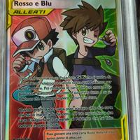 carta Pokemon allenatore rosso e blu n 234 PSA8