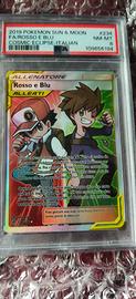 carta Pokemon allenatore rosso e blu n 234 PSA8