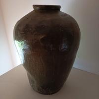 Grande vaso in ceramica smaltata artigianale