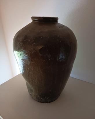 Grande vaso in ceramica smaltata artigianale