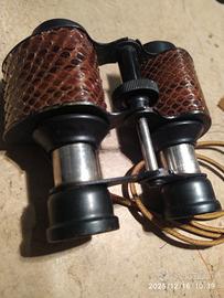  Binocolo anni ' 50 rivestito " pitone"