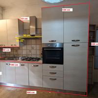 Cucina Lineare 3m completa