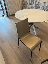 Barone Bontempi allungabile + 4 sedie coordinate