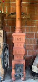 Stufa a legna in terracotta