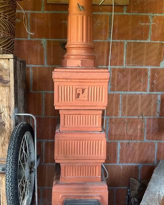 Stufa a legna in terracotta