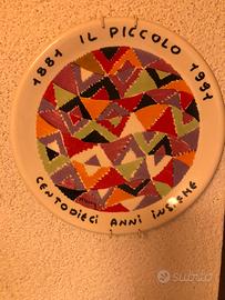 Piatto centodiecianni” Il Piccolo” di Trieste