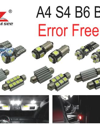 KIT 20 LAMPADE LED INTERNE PER AUDI A4 S4 RS4 B6 B