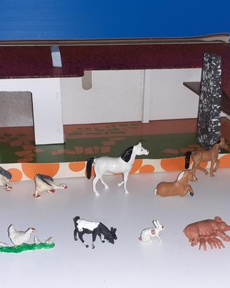 Fattoria degli animali (cm50x18x14)vintage anni 70