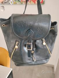 zainetto in vera pelle nero 