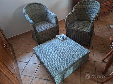 Sedie  piu tavolo da giardino