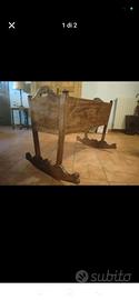 culla antica in legno 