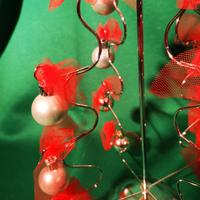 albero di Natale in acciaio girevole e pieghevole