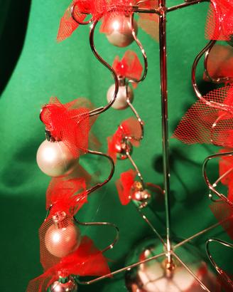 albero di Natale in acciaio girevole e pieghevole