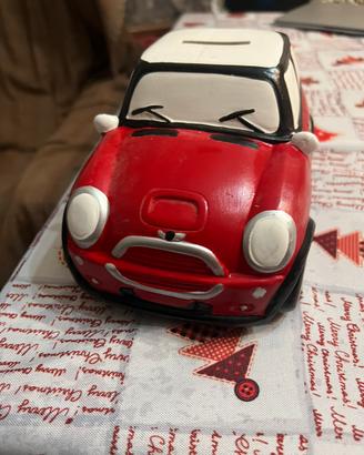 Salvadanaio Mini Cooper in ceramica