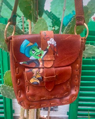 Borsa vintage dipinta a mano