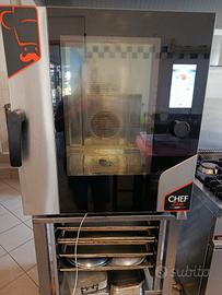 forno a gas touch a vapore con supporto