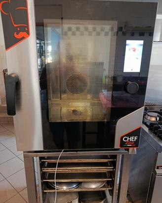 forno a gas touch a vapore con supporto