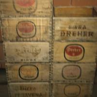 Cassetta in legno birra dreher pedavena anni 60/70