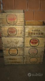 Cassetta in legno birra dreher pedavena anni 60/70